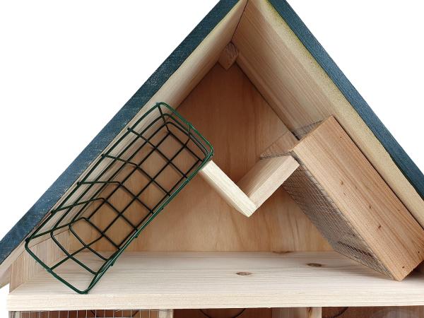 Holz Vogelfutterhaus 9in1 39x13x43cm
